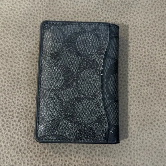 Men’s Coach Black Logo Wallet - Picture 4 of 6